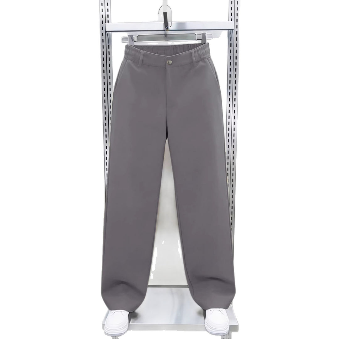 Herren Weite High‑Waist Chinohose mit elastischem Rückbund geradem Bein & Seitentaschen Echo Archiv