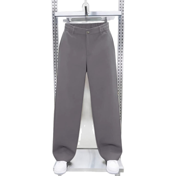 Herren Weite High‑Waist Chinohose mit elastischem Rückbund geradem Bein & Seitentaschen Echo Archiv