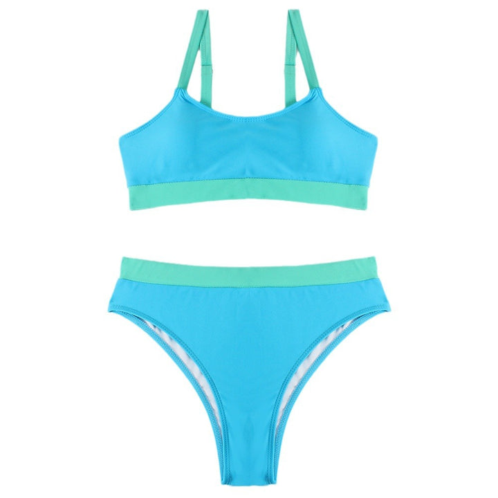 Damen Sport Bikini-Set mit hohem Bund und breiten Trägern Echo Archiv