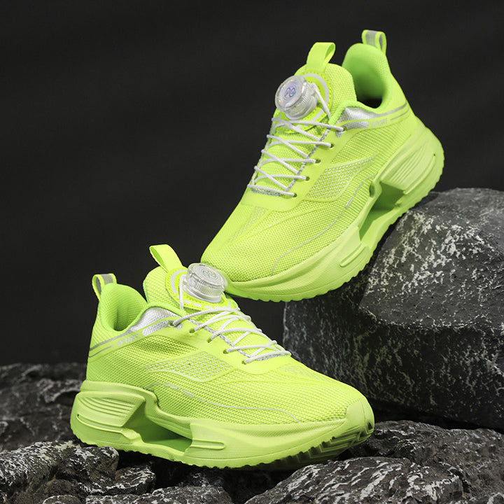 Damen Sportliche Mesh-Laufsneaker mit Drehverschluss und gedämpfter Plateausohle – Lioré