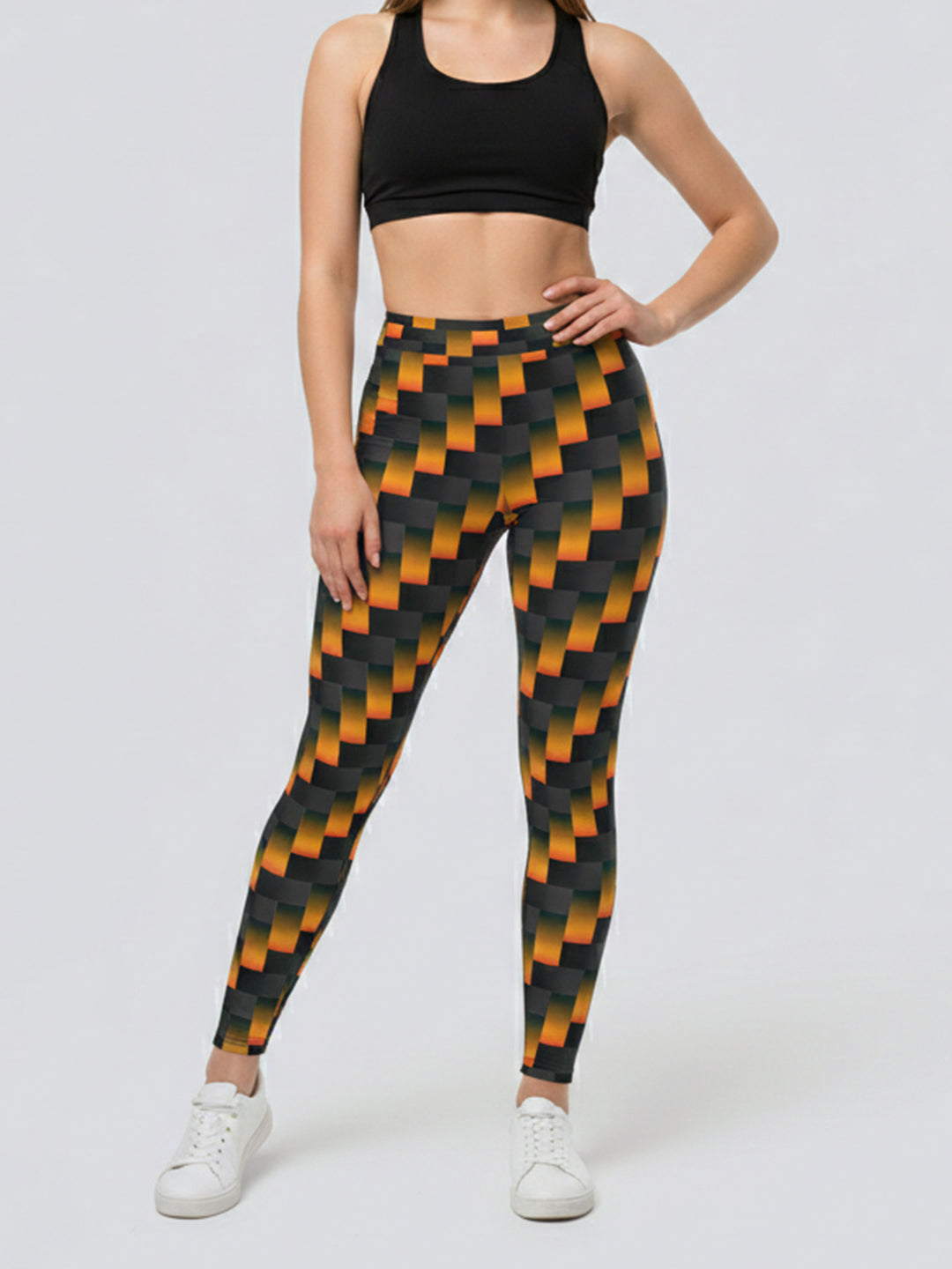 Damen Sportlegging mit stilvollem grafischen Design Echo Archiv