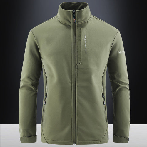 Herren Technische Softshelljacke mit winddichtem Shell, hohem Kragen und Reißverschlusstaschen Echo Archiv