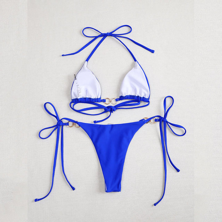 Damen klassischer Bikinislip mit verstellbaren Kordeln Echo Archiv