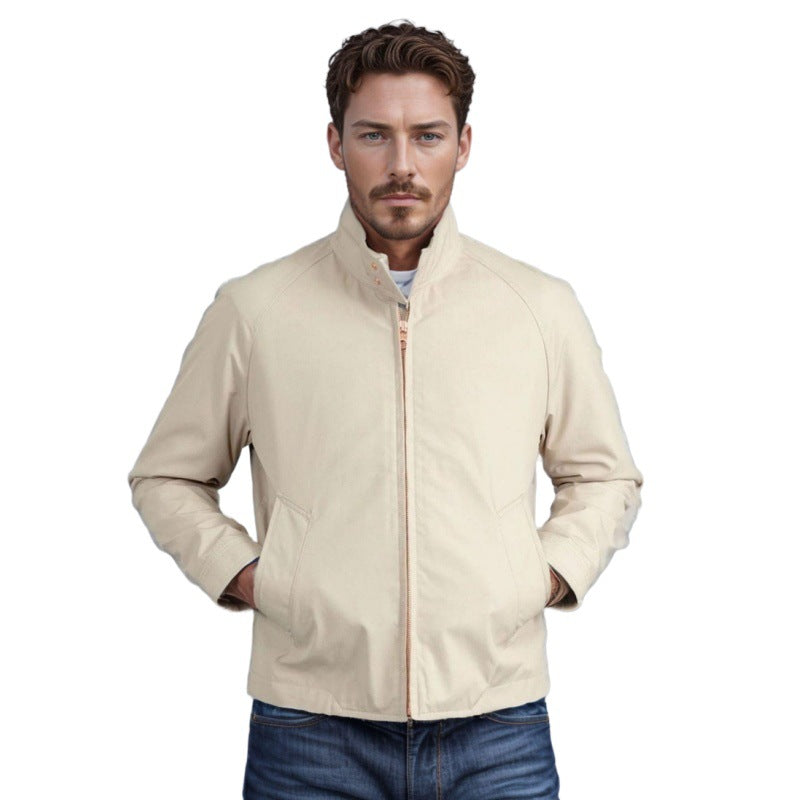 Herren sportliche Utility-Jacke mit wärmendem Innenfutter und stylischem Kragen Echoarchiv