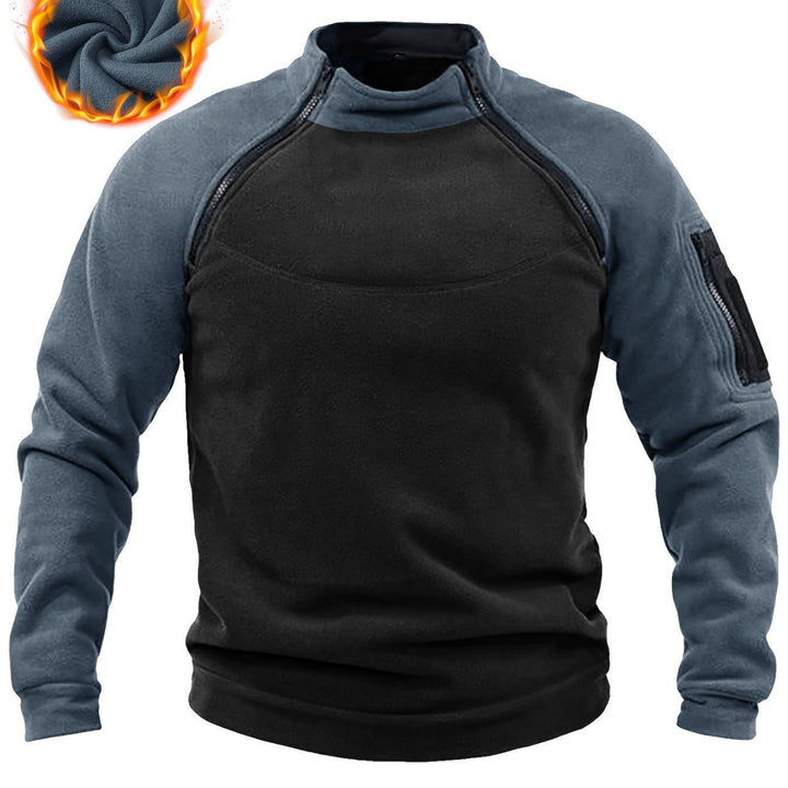 Herren Technischer Fleece-Pullover mit winddichter Frontpaneel und Armtasche Echo Archiv