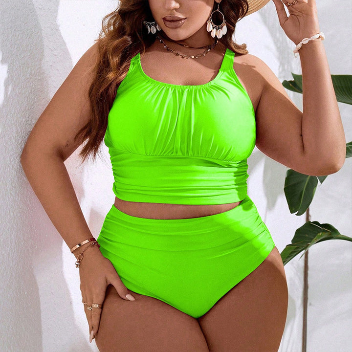 Damen Zweiteiliges Bikini-Set mit hoch taillierter Hose und schickem Oberteil Echo Archiv