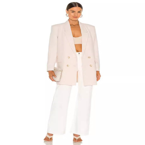 Damen Longline Oversize‑Blazer im Double‑Breasted Tailoring mit verlängertem Schnitt Echoarchiv