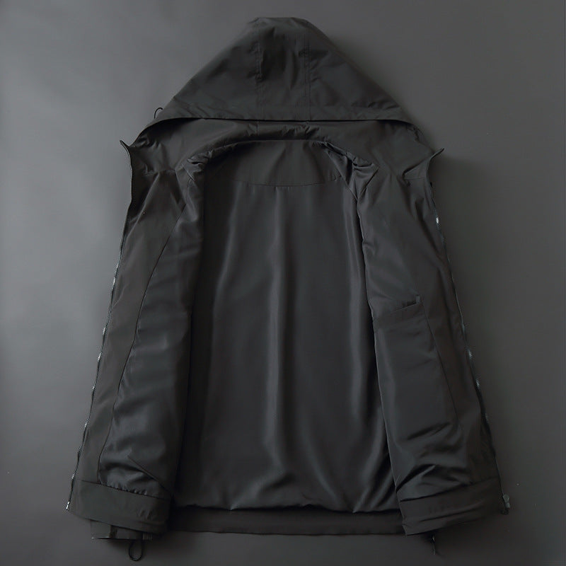 Herren Leichte wasserabweisende Softshelljacke mit Kapuze, verstellbaren Bündchen und Reißverschlusstaschen Echo Archiv