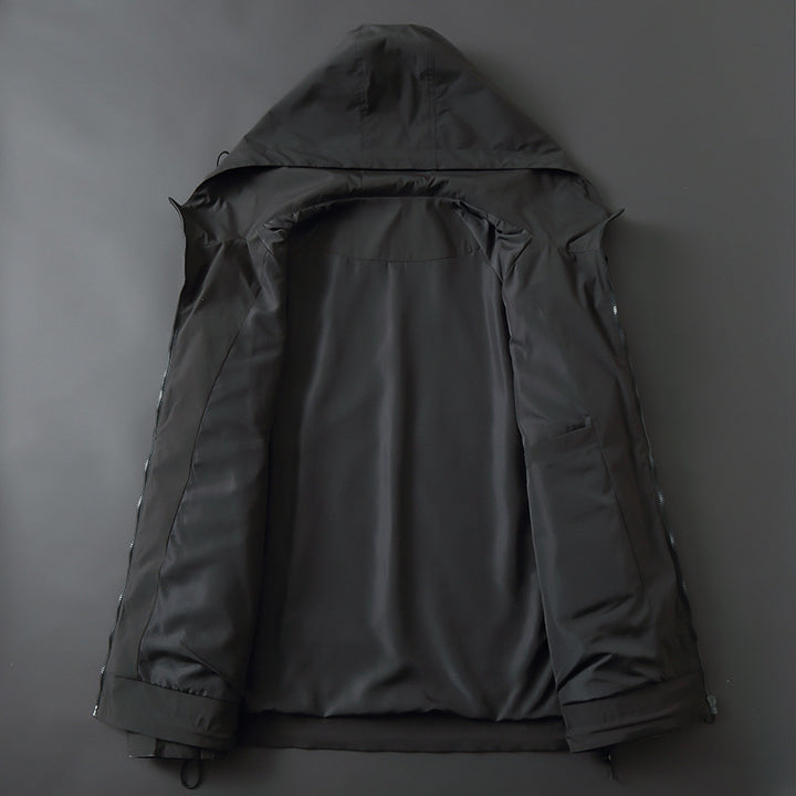 Herren Leichte wasserabweisende Softshelljacke mit Kapuze, verstellbaren Bündchen und Reißverschlusstaschen Echo Archiv
