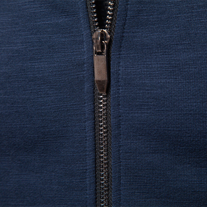 Herren Sportjacke mit modischem Stehkragen und elastischem Bund Echoarchiv