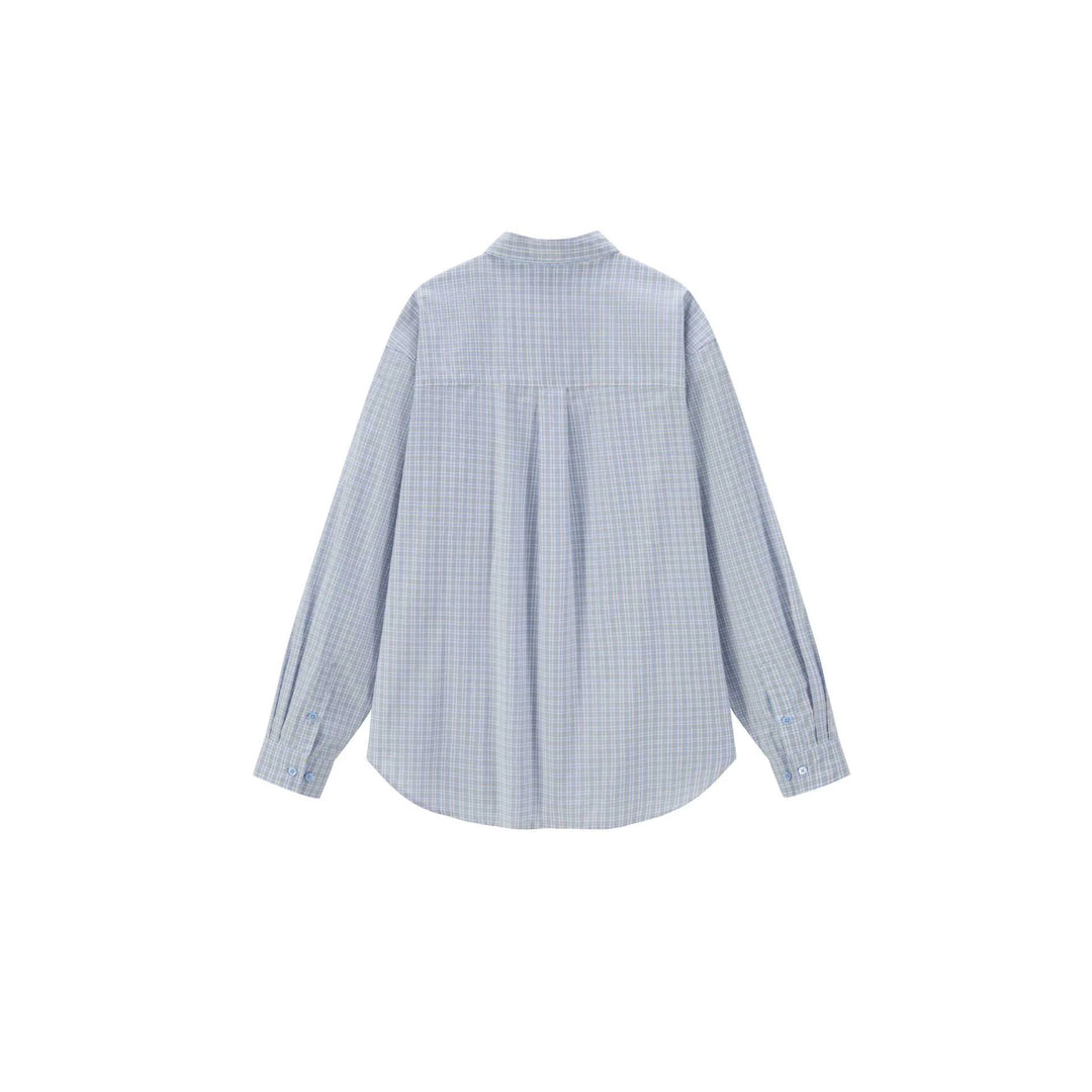 Unisex Oversize-Karohemd mit kastigem Schnitt und aufgesetzter Brusttasche Echoarchiv