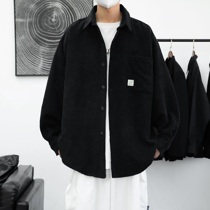 Herren Kordhemdjacke mit praktischen Brusttaschen und lässigem Schnitt Echoarchiv