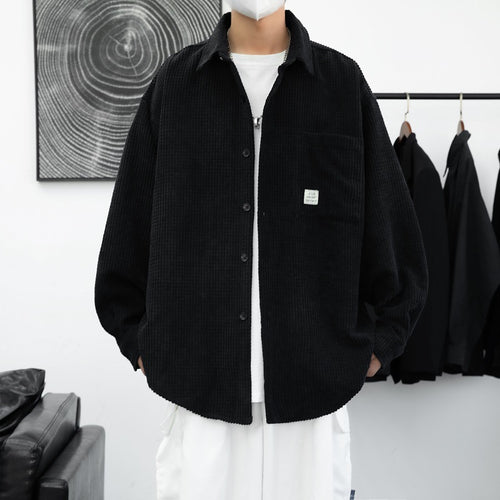Herren Kordhemdjacke mit praktischen Brusttaschen und lässigem Schnitt Echoarchiv
