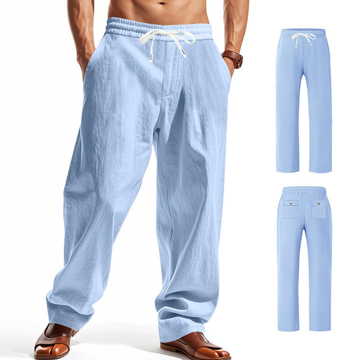 Herren lässige Sommerhose mit elastischem Bund und praktischen Seitentaschen Echoarchiv