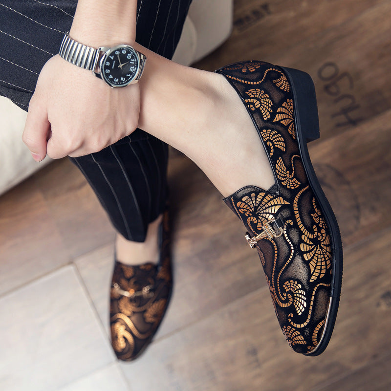 Herren eleganter Slip-On Loafer mit dekorativem Metalldetail, spitzer Form und gepolstertem Komfortfußbett Echo Archiv