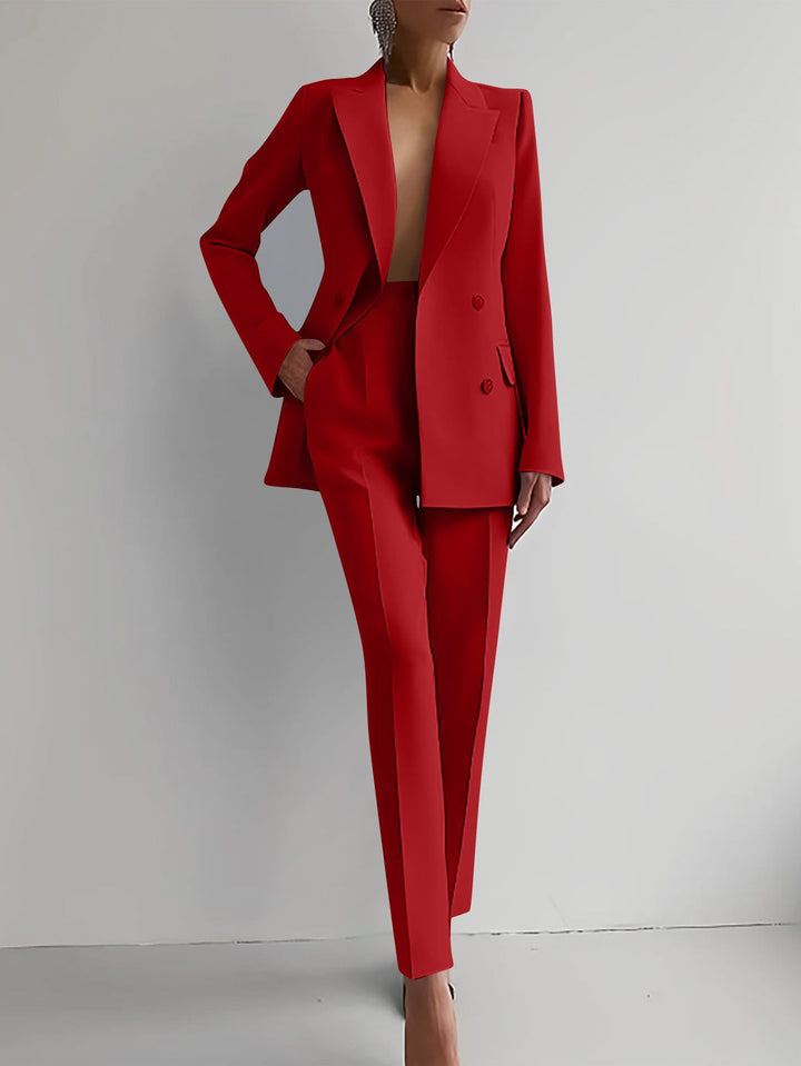 Luxuriöses Blazer- und Hosen-Set für Damen