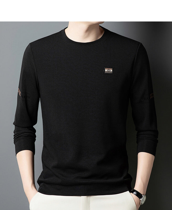 Herren Langarmshirt mit modischem Schnitt und feinen Akzenten Echoarchiv