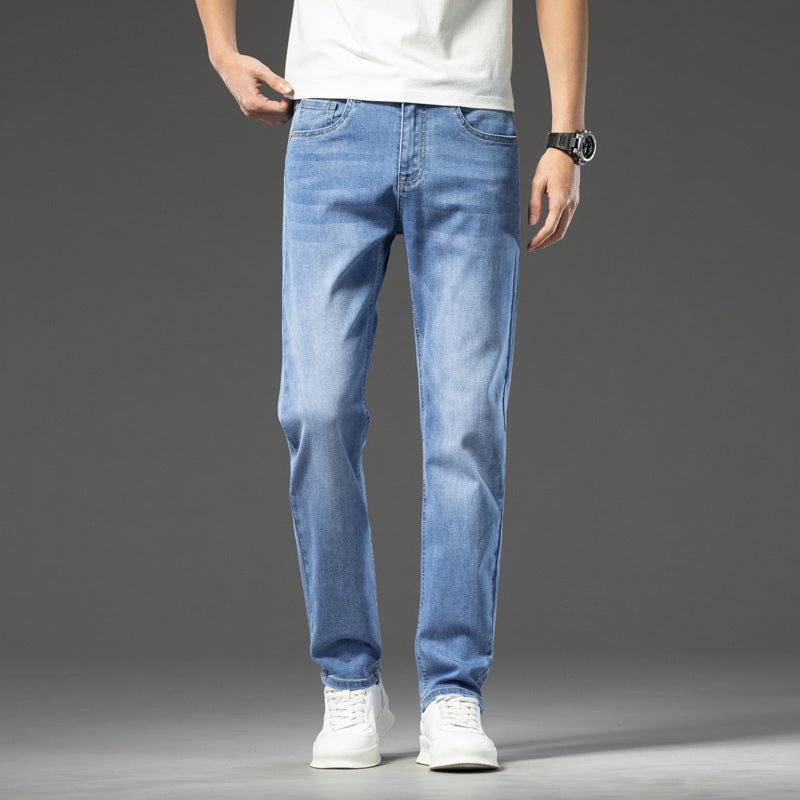 Herren lässige Denim-Jeans mit bequemem Schnitt und tiefen Taschen Echoarchiv
