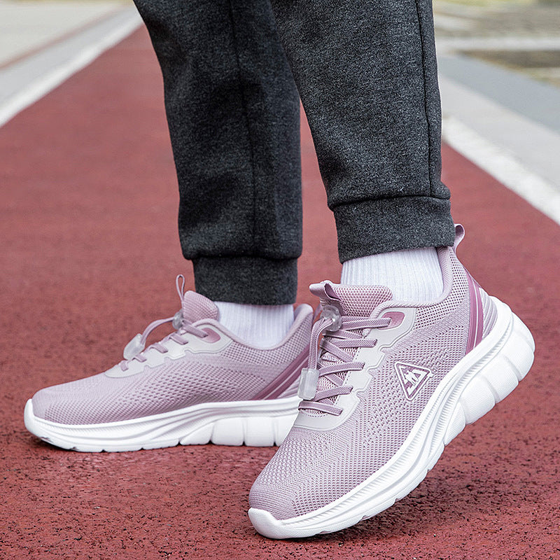 Damen nan leichter atmungsaktiver Strick-Walking-Sneaker mit Schnellzugverschluss und ergonomischer EVA-Dämpfung Echo Archiv