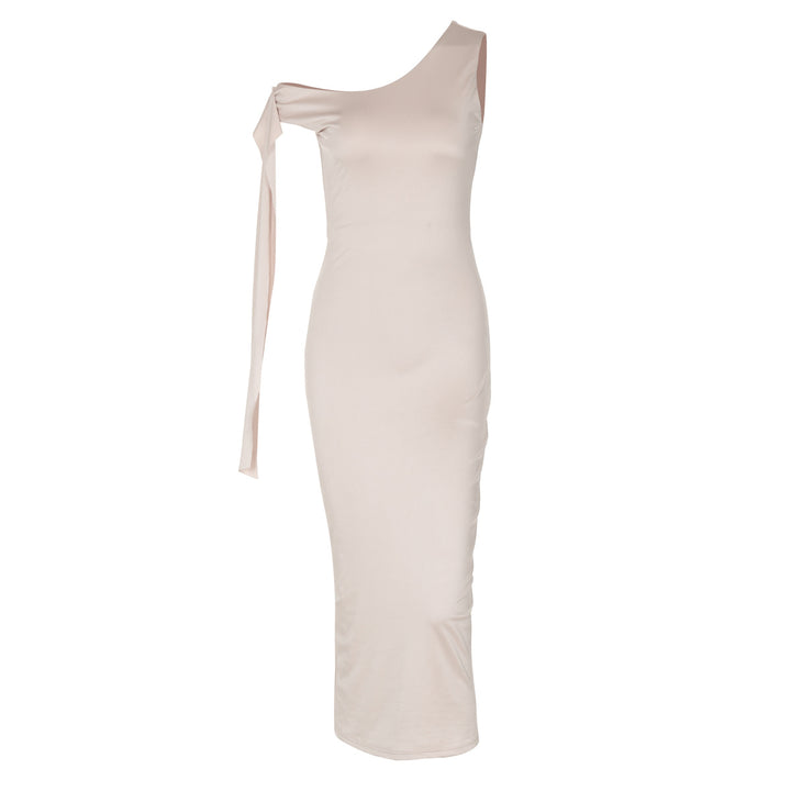 Damen Edles One-Shoulder-Kleid mit figurbetonter Silhouette und langen Ärmeln Echo Archiv