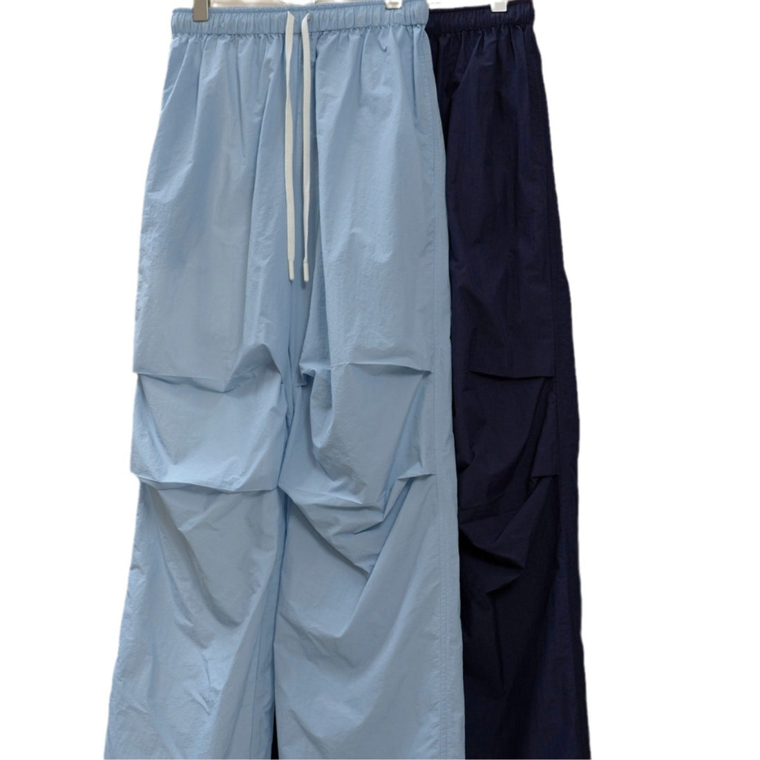 Damen Weite Nylon-Loungehose mit Tunnelzug und elastischem Bund Echoarchiv