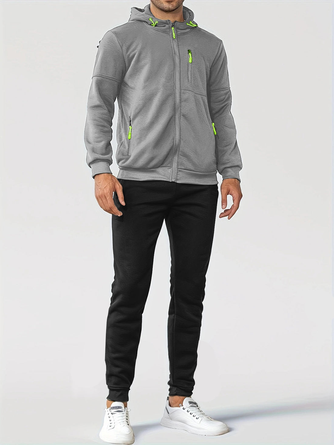 Herren Trainingsjacke mit praktischen Taschen und atmungsaktiver Funktion – Cavarno