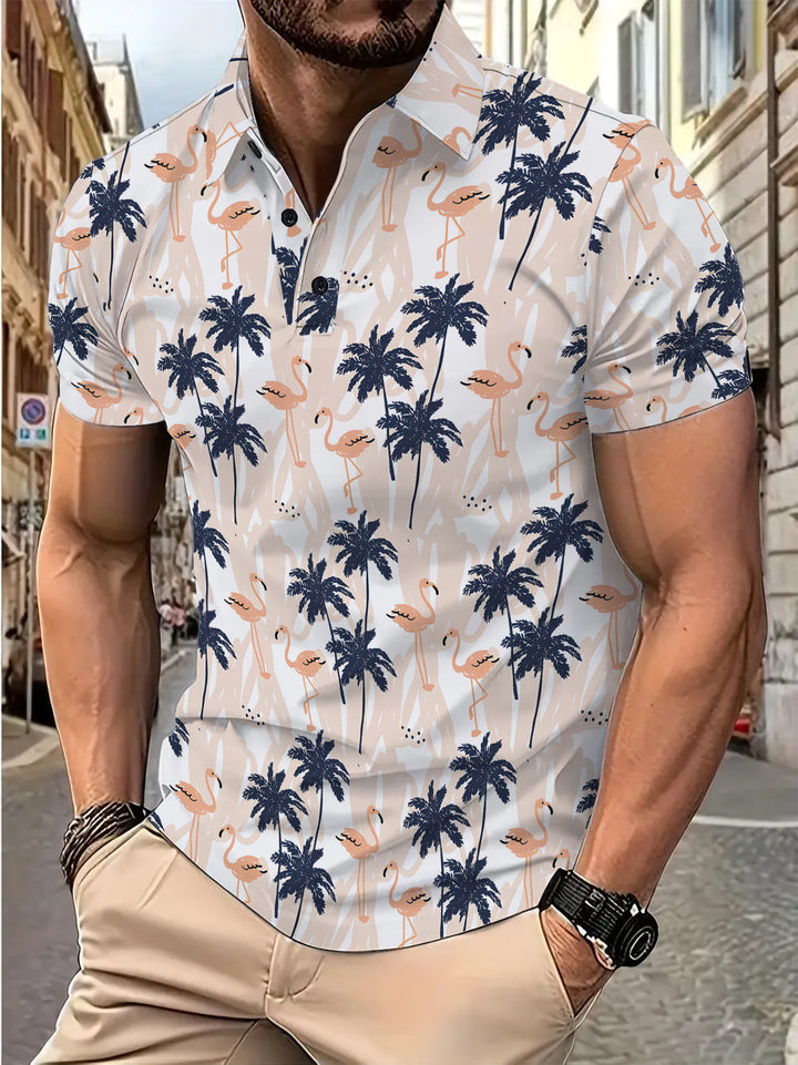 Herren stylisches Kurzarmhemd Echoarchiv