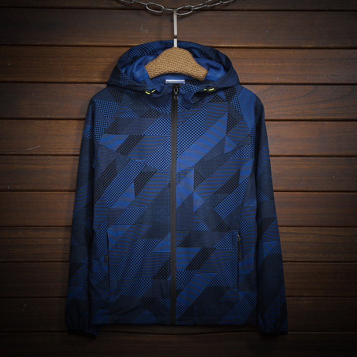 Herren Sportliche Leichtgewicht Jacke Echo Archiv