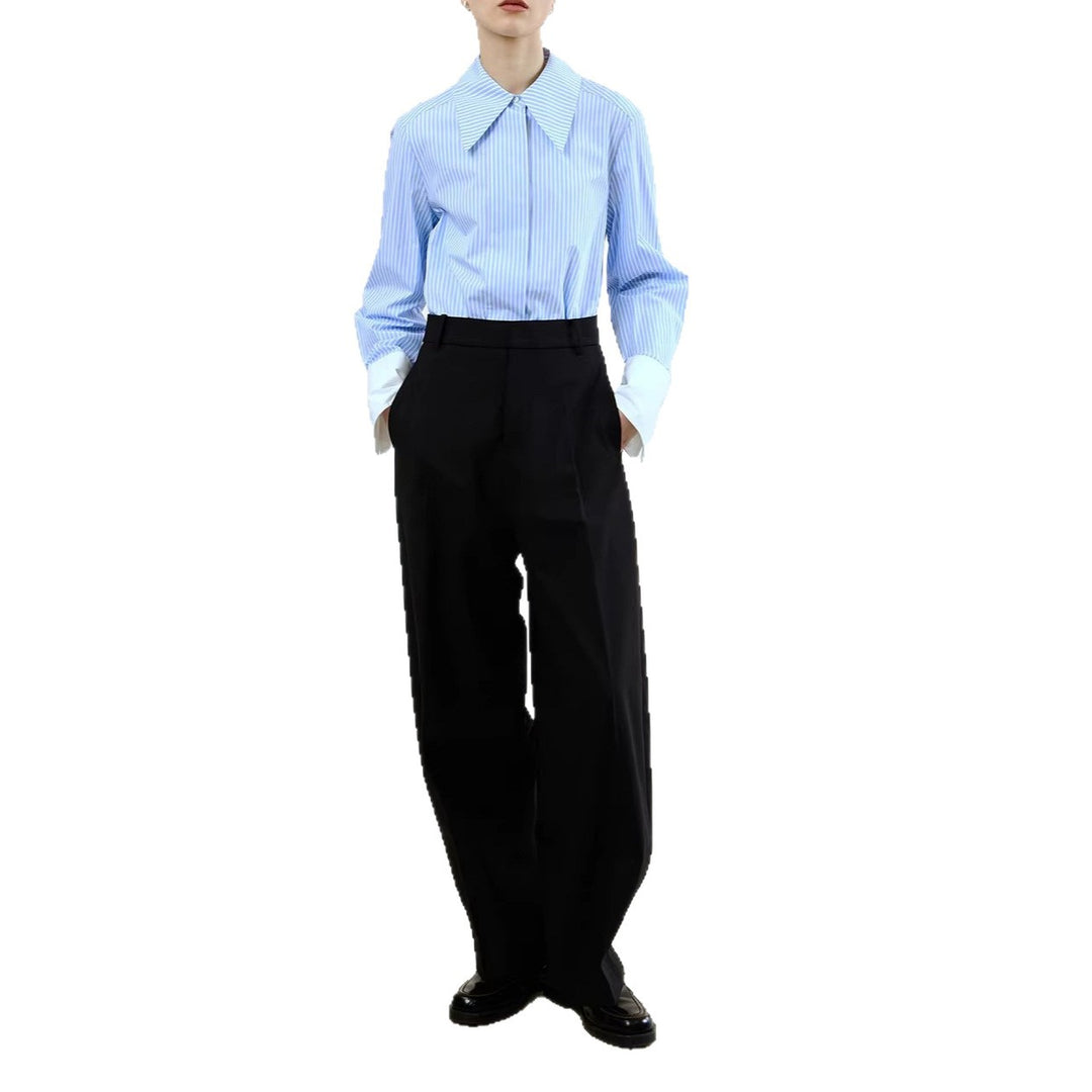 Damen Modische High-Waist Palazzo-Hose Echoarchiv