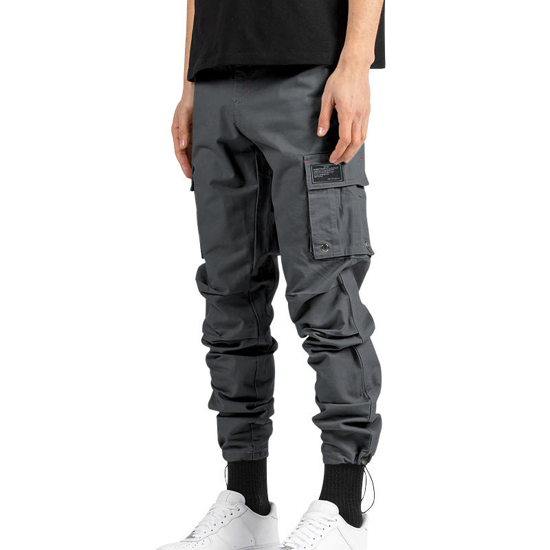 Herren Cargo-Hose mit multifunktionalen Taschen und elastischem Bund Echoarchiv
