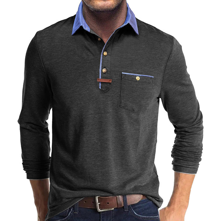 Herren Langarm Poloshirt Echoarchiv
