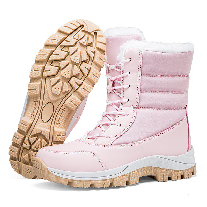 Damen Gefütterte Winterstiefel mit Kunstfellfutter, wasserabweisender Konstruktion und griffiger Profilsohle Echo Archiv