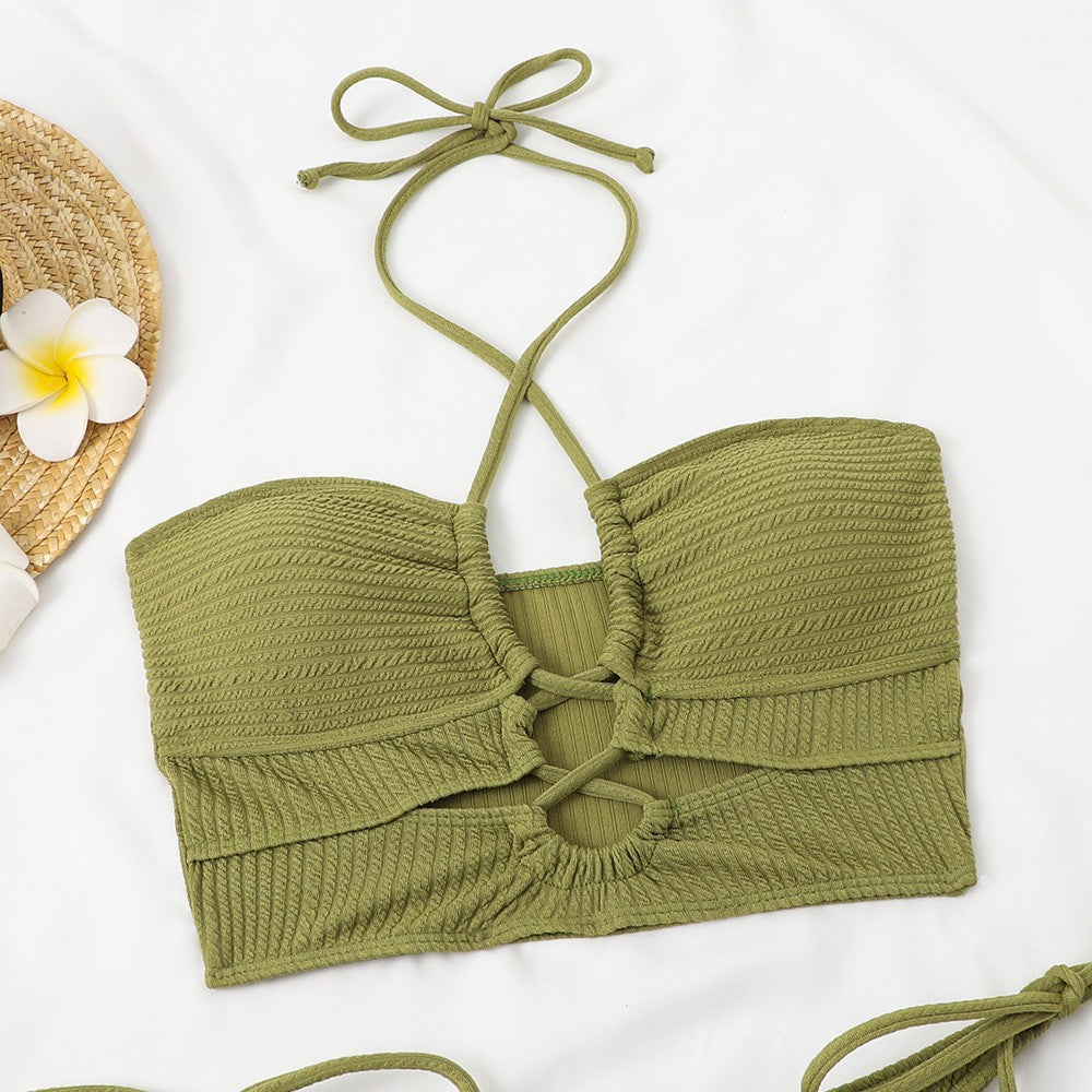 Damen Bikini-Set mit raffiniertem Rippendesign und verstellbarem Bindesystem Echo Archiv