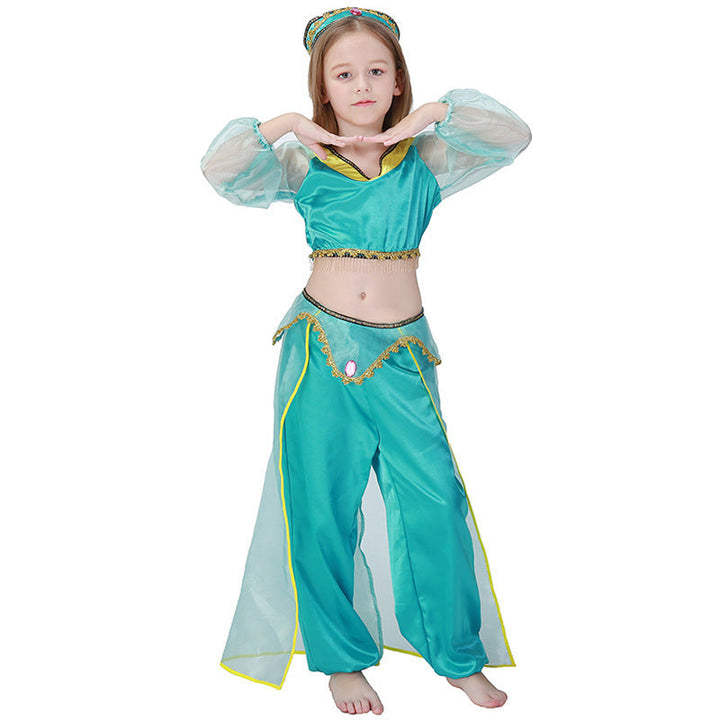 Mädchen Prinzessinnenkostüm im orientalischen Stil mit glitzernden Details Echo Archiv