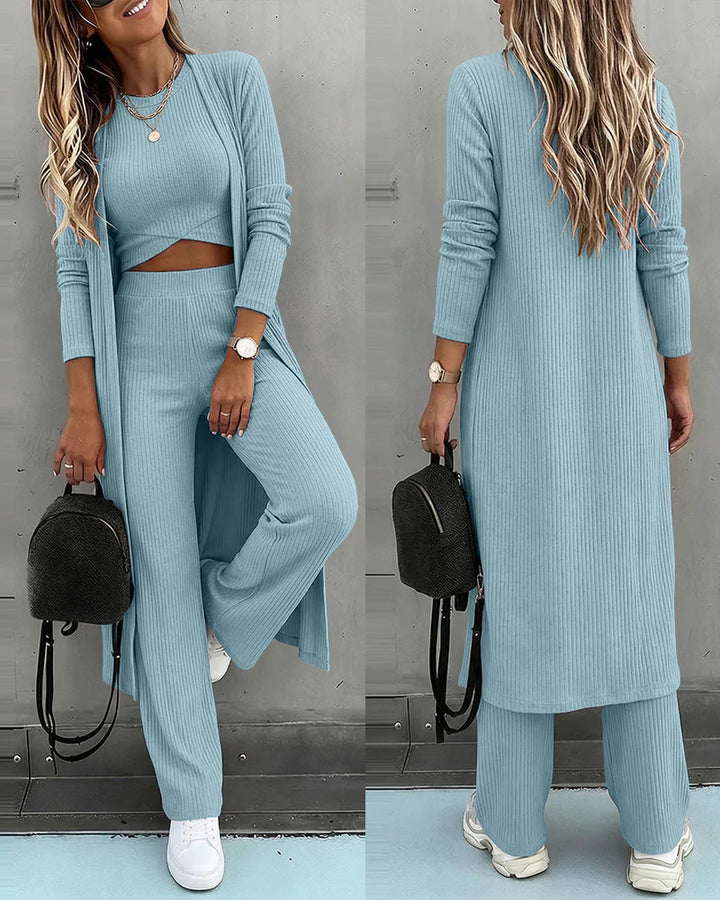 Damen Modischer Cardigan-Set Echo Archiv
