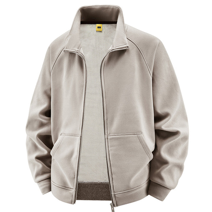Herren Isolierte Plüschfutter-Sweatjacke mit Stehkragen und verdeckten Innentaschen Echo Archiv