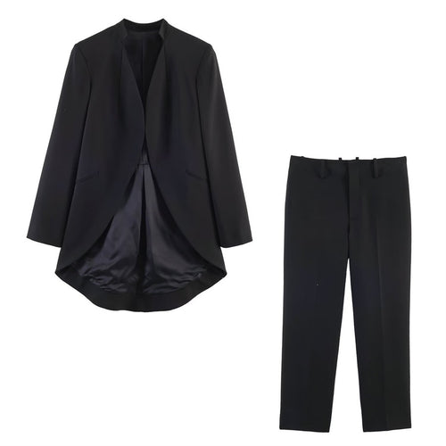 Damen Hochtaillierte elegante Anzughose mit Bügelfalte und geradem Bein Echo Archiv