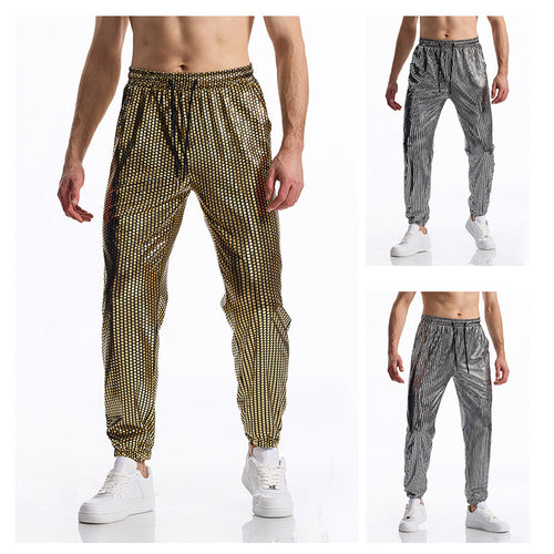 Herren atmungsaktive Jogginghose mit modernem Punktedesign Echoarchiv