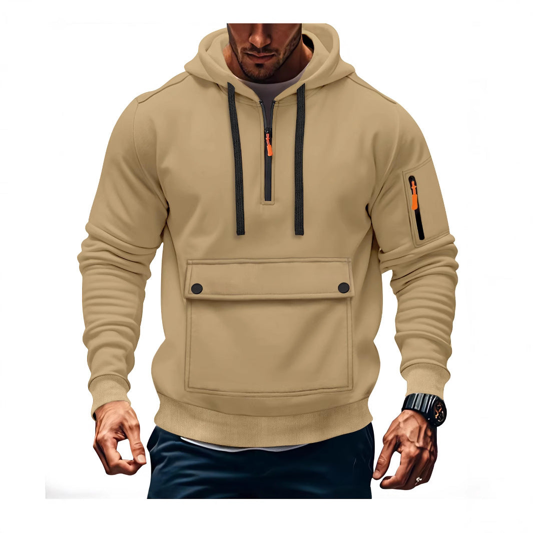 Herren lässige Kapuzenpullover mit praktischen Taschen Echoarchiv