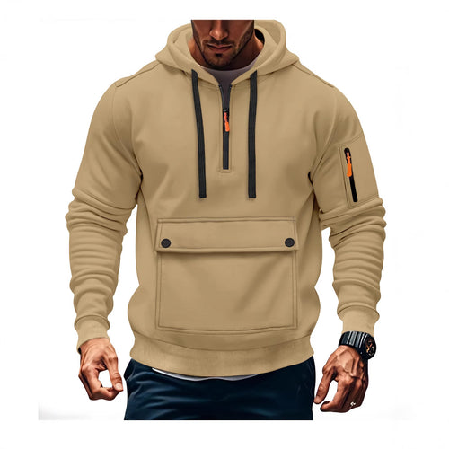 Herren lässige Kapuzenpullover mit praktischen Taschen Echoarchiv