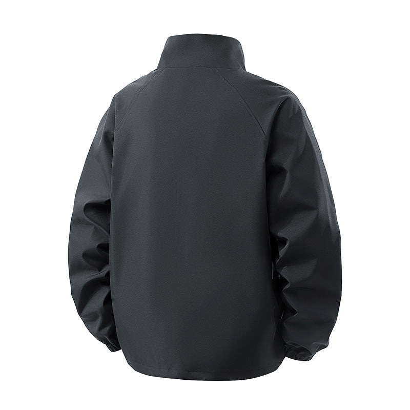 Damen Leichte Oversize‑Übergangsjacke ohne Kapuze mit Kordelzug, Pattentaschen & elastischen Bündchen Echoarchiv