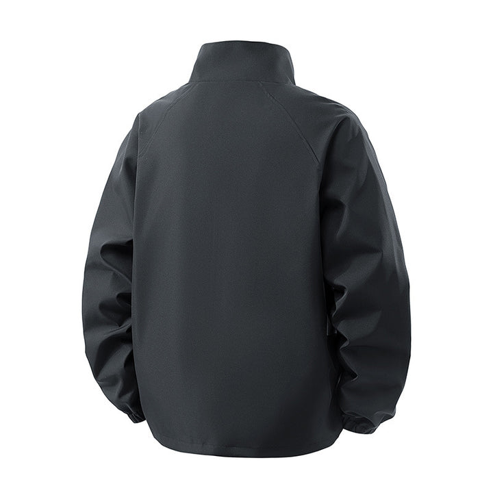 Damen Leichte Oversize‑Übergangsjacke ohne Kapuze mit Kordelzug, Pattentaschen & elastischen Bündchen Echoarchiv