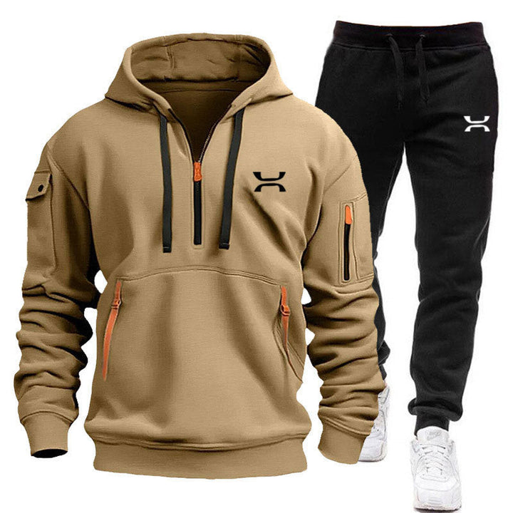 Echoarchiv Herren Hoodie-Trainingsanzug mit Reißverschlusstaschen