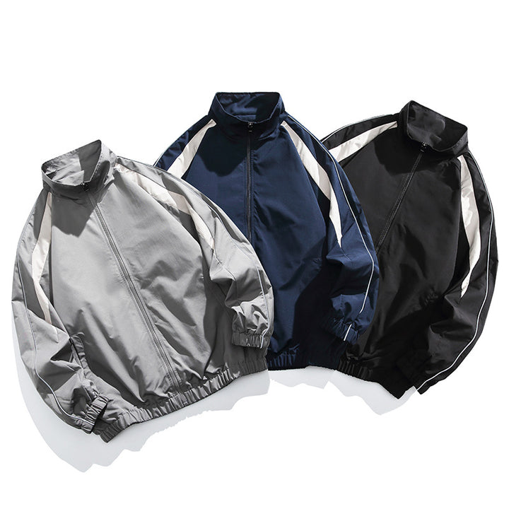 Herren Sportliche Trainingsjacke mit hohem Kragen Echo Archiv