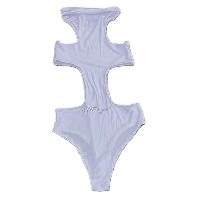 Damen Einteiler mit Kapuze und seitlichem Cut-Out Echo Archiv