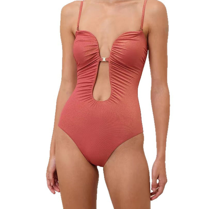 Damen eleganter Einteiler-Badeanzug mit cut-out Details Echo Archiv