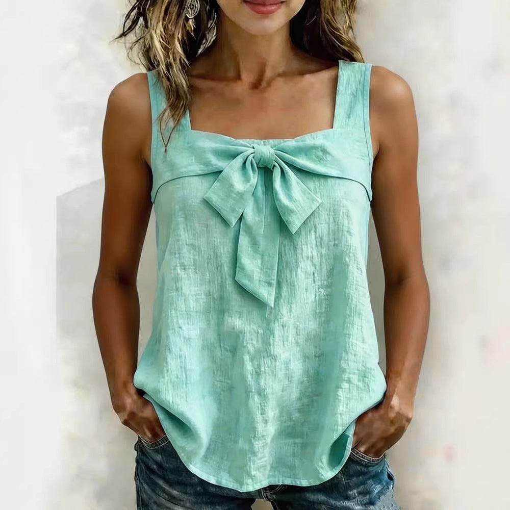 Damen Elegantes Top mit Schleifendetail Echo Archiv