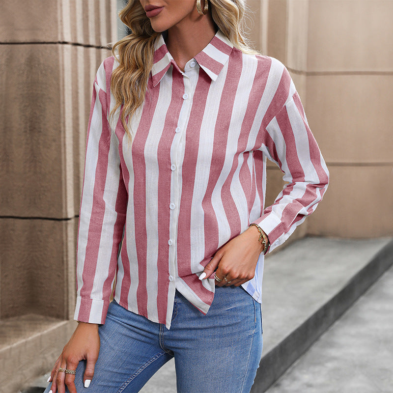 Damen Elegante Bluse mit Streifen Echo Archiv