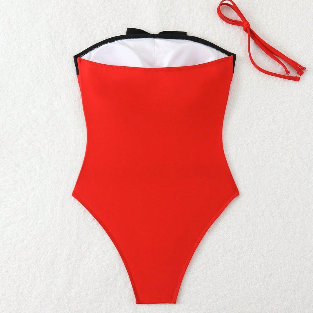 Damen Bandeau-Badeanzug mit dekorativen Schleifen Echo Archiv