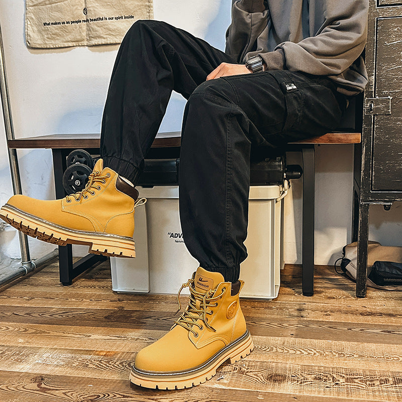 Herren Cargo-Joggerhose mit großen Pattentaschen, elastischem Bund und Gummbündchen – Bravaro